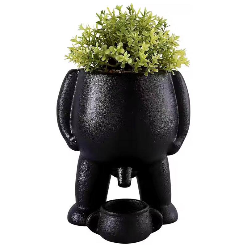 Funny Peeing Man Resin Planter – Novelty Succulent Pot & Gag Gift