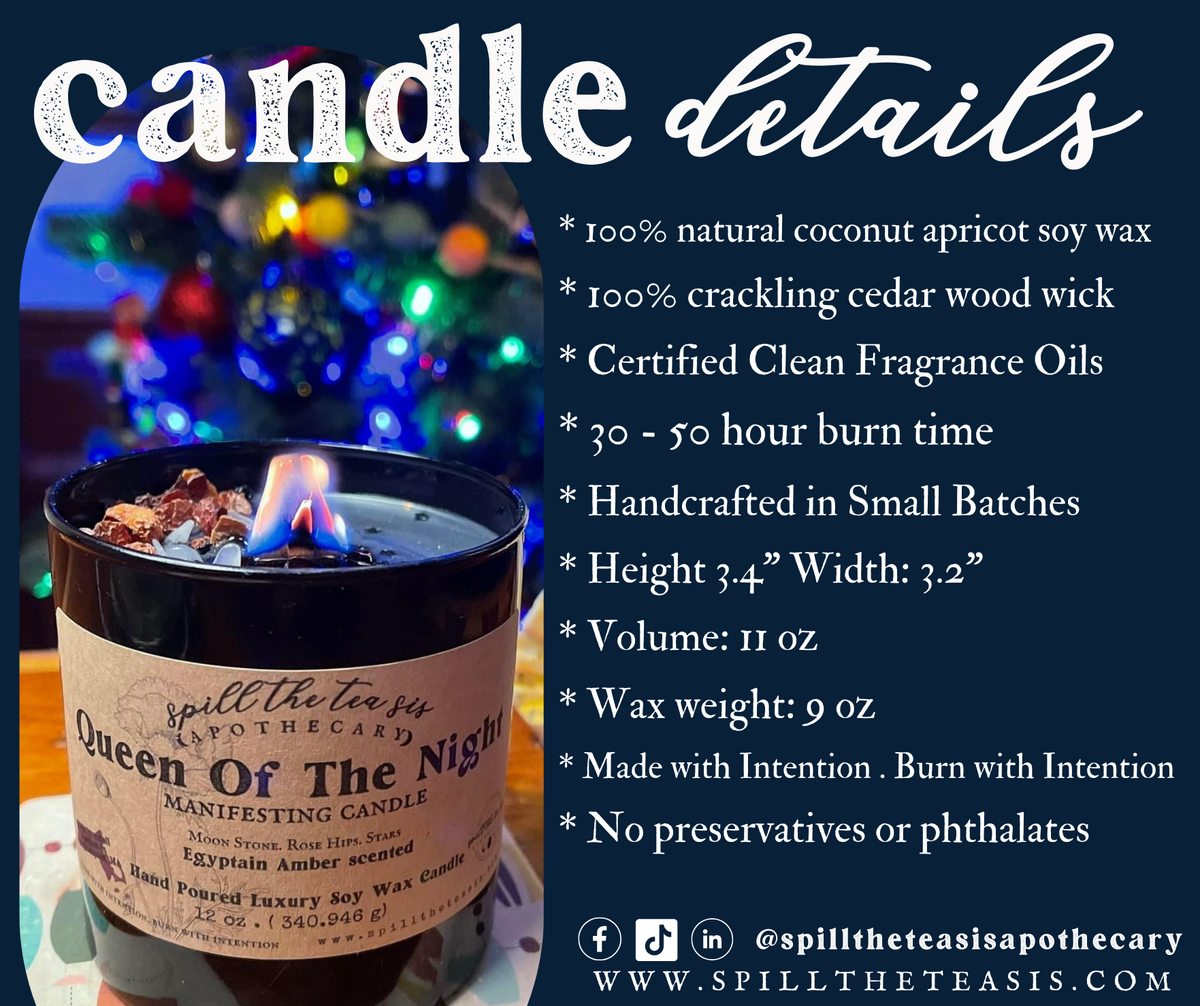 Spooky Bitch Intention Candle | Ancient Amber Halloween Soy Candle