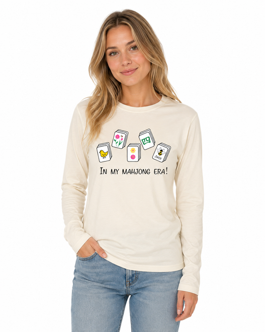 In My Mahjong Era Women's Organic Cotton Long Sleeve Shirt