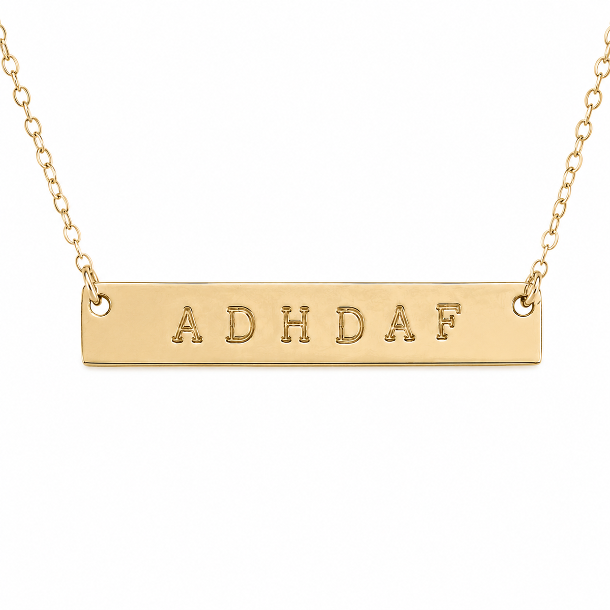 ADHDAF Necklace | Sterling Silver or Gold Filled