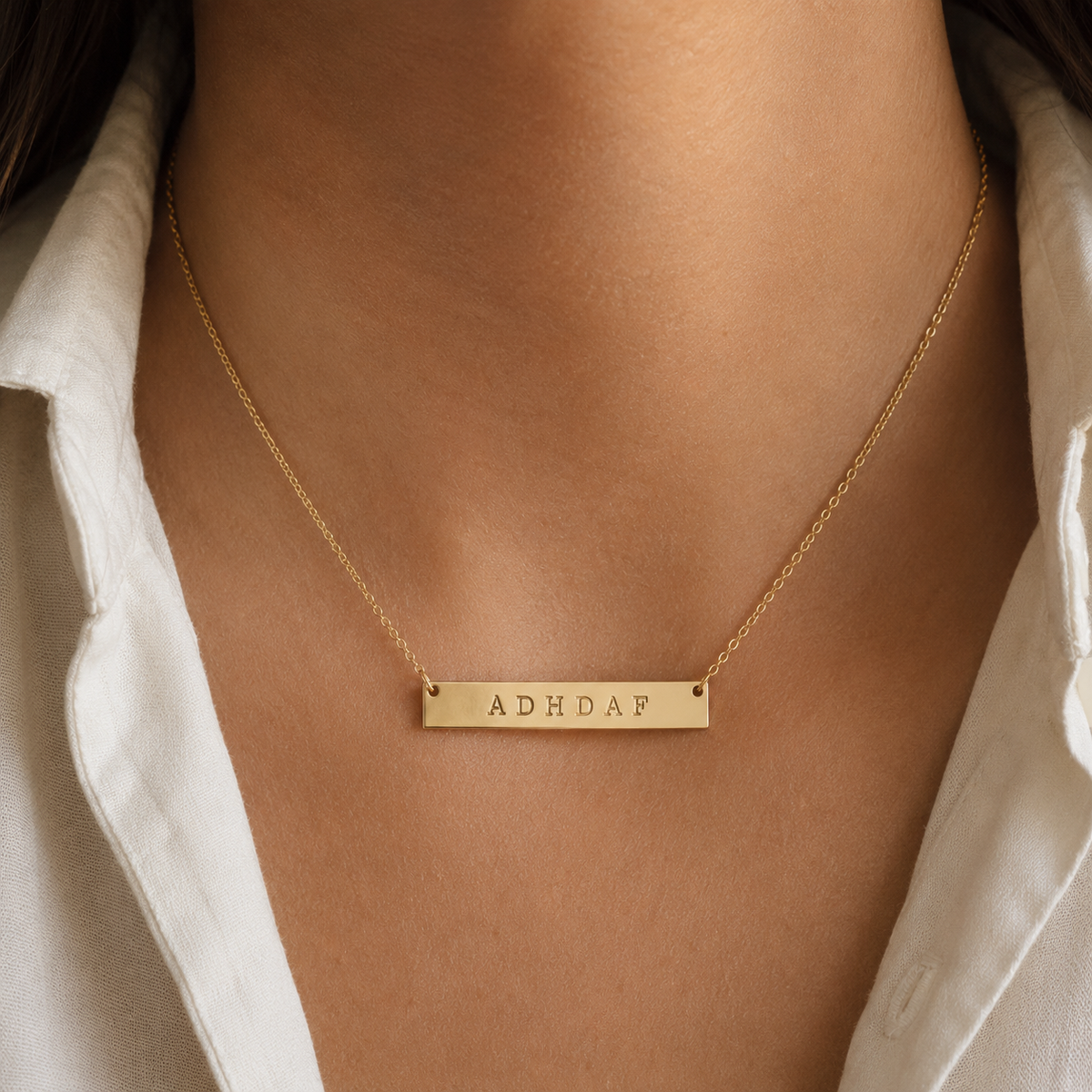 ADHDAF Necklace | Sterling Silver or Gold Filled