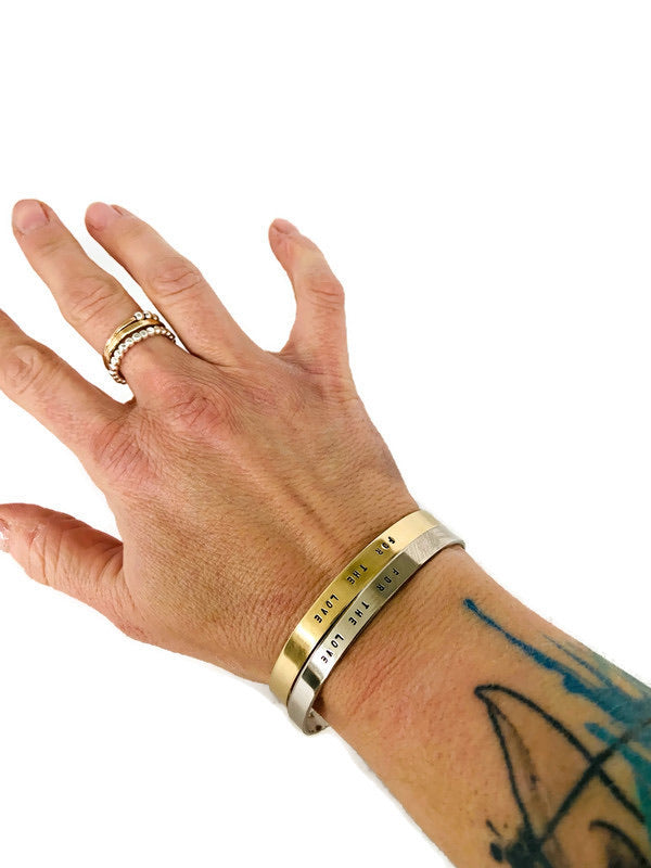 Kindness is Gangster Cuff Bracelet