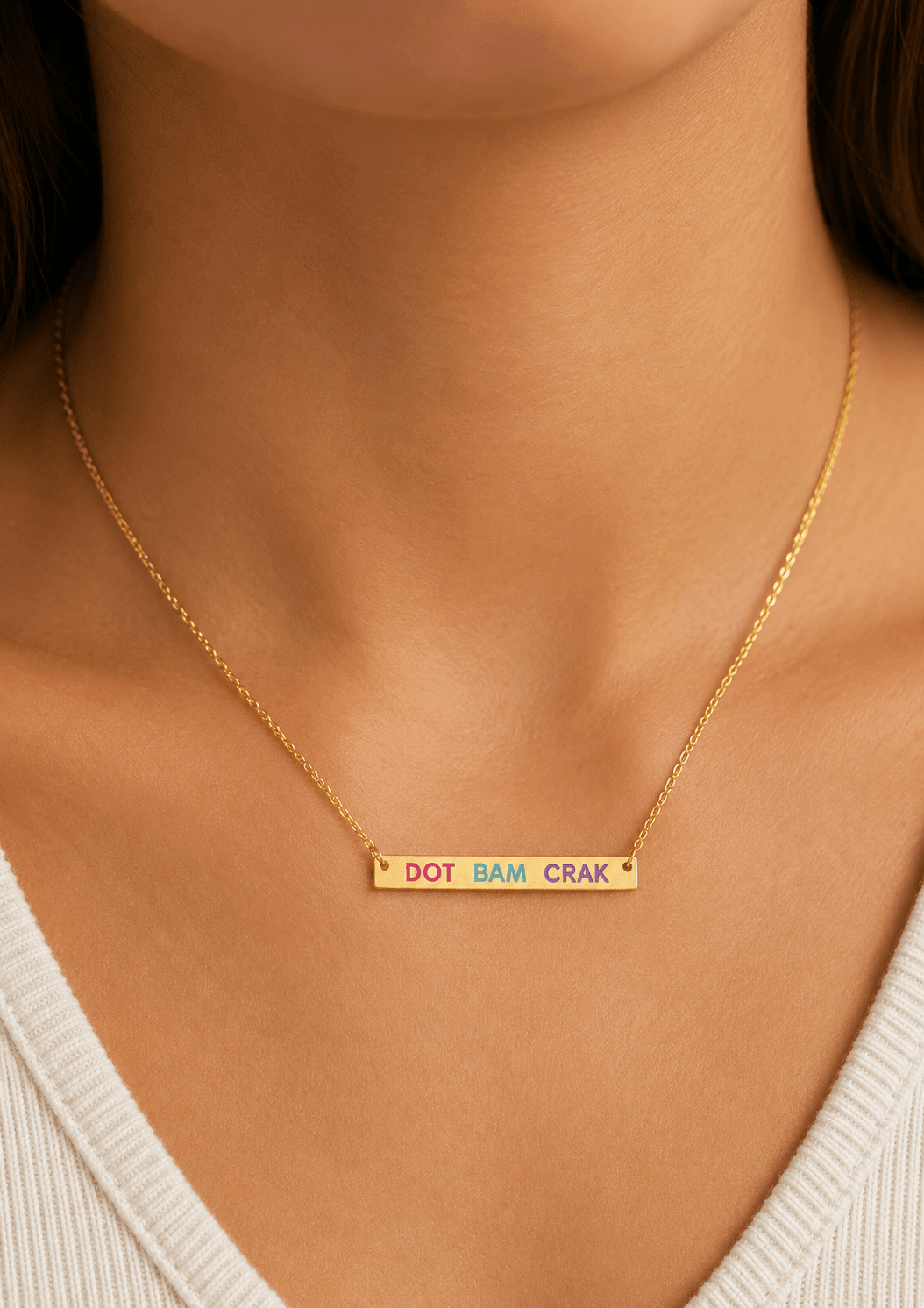 Necklace - Mahjong Dot Bam Crak